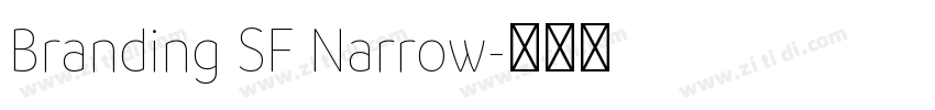 Branding SF Narrow字体转换